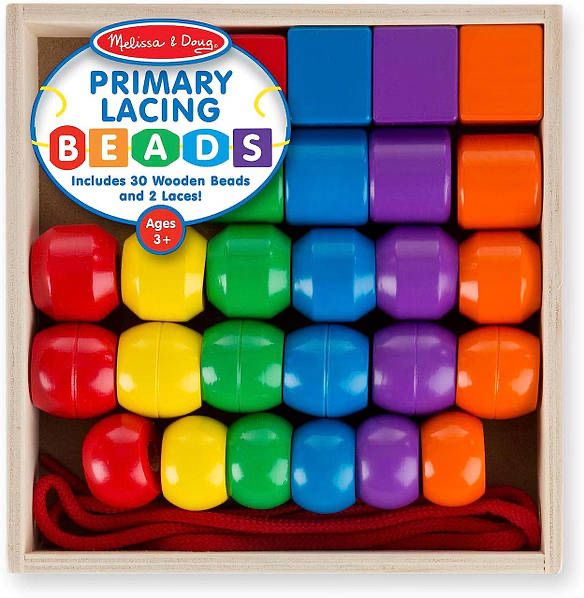 Melissa & Doug Primary Lacing Beads намистини