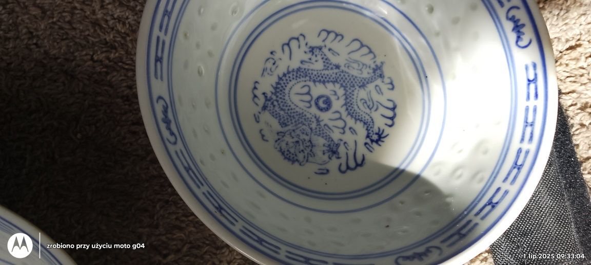 Miseczki z chińskiej porcelany
