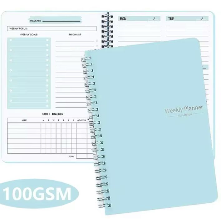 2 в 1 Блокнот планер і трекер звичок + ручка В ПОДАРУНОк не датований