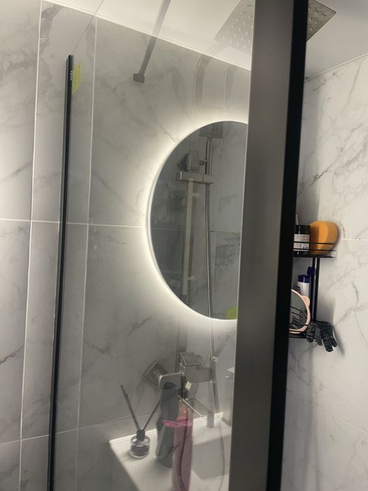 Скло в душ,панель скляна 90 * 195