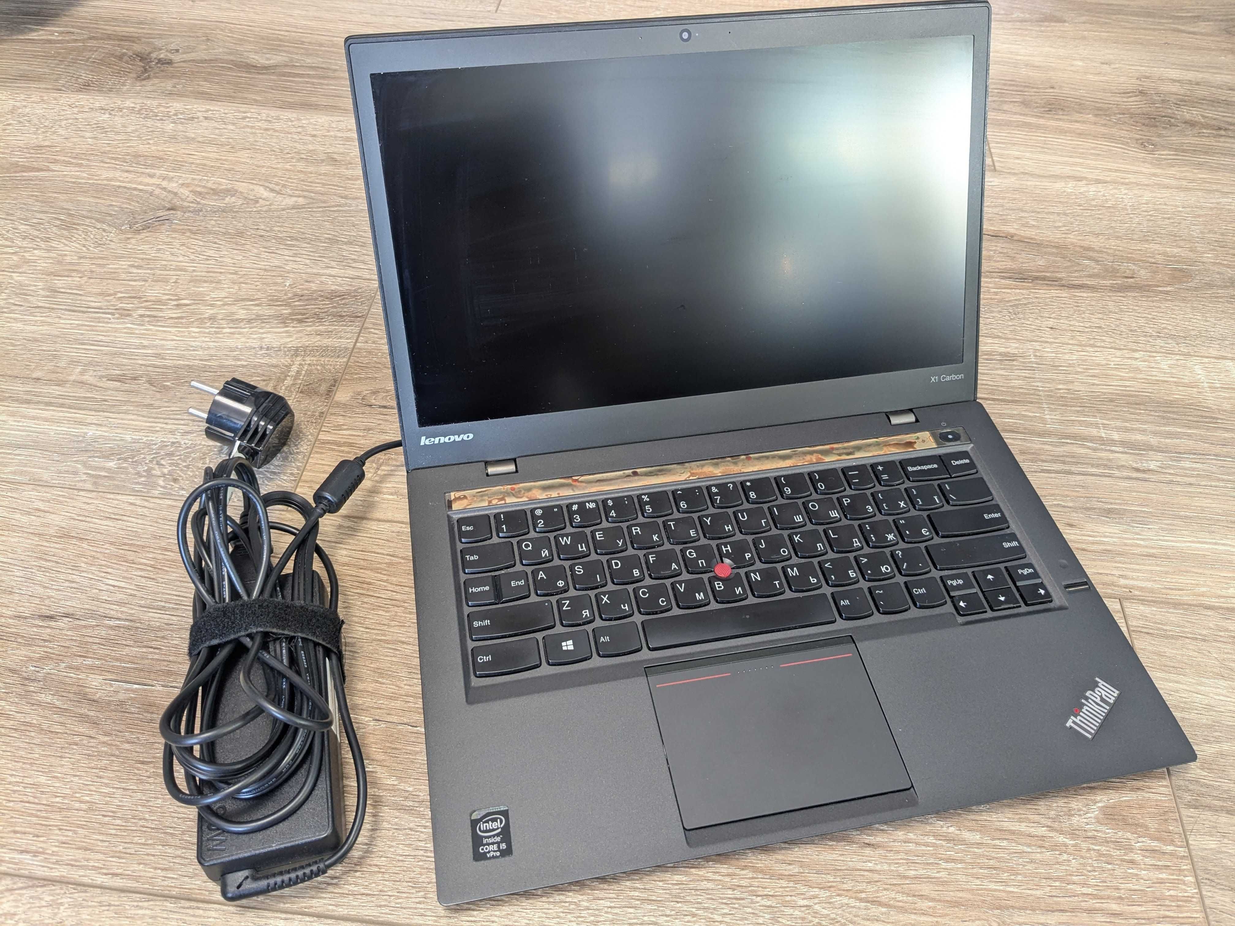 Ноутбук Lenovo X1 Carbon 2 | i5 | 8/128Gb | IPS 2560x1440 |~2,5год акб