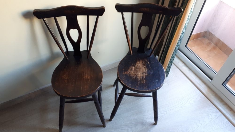 Cadeiras de rabo de bacalhau