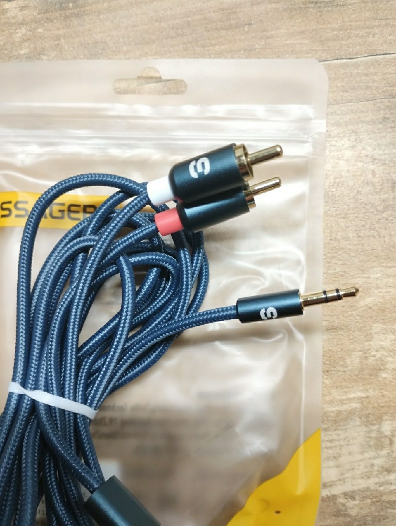 Аудіо кабель RCA - 3.5 мм jack, ESSAGER, 3 м, Hi-Fi