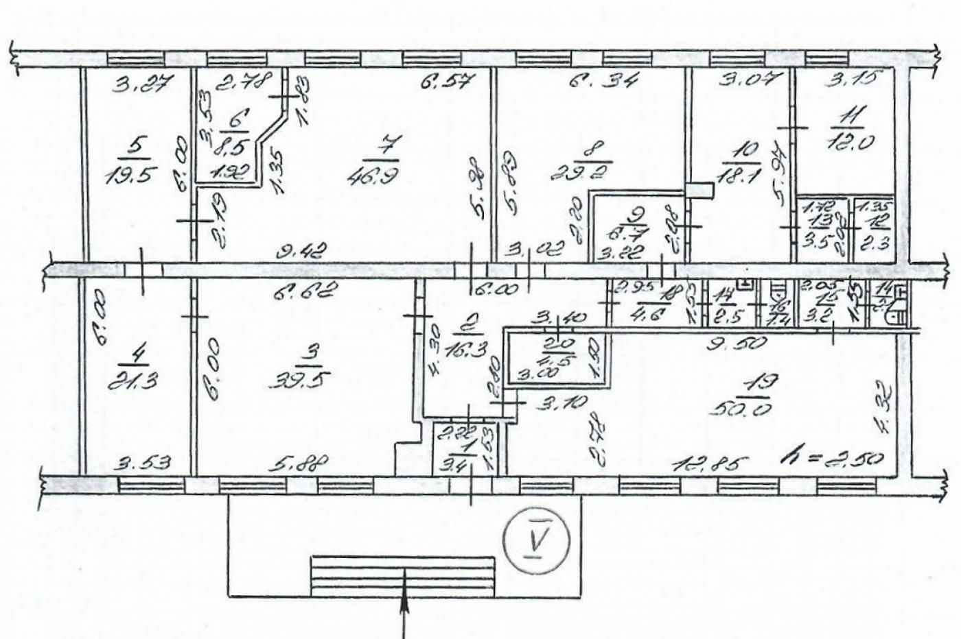 Продаж офісу у центрі міста по вул. О. Матросова - 295,5 кв.м.