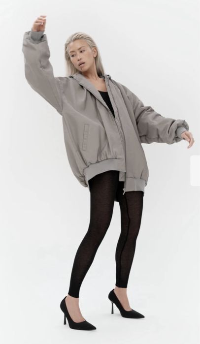 бомбер Keepstyle oversize у пильно- сірому кольорі