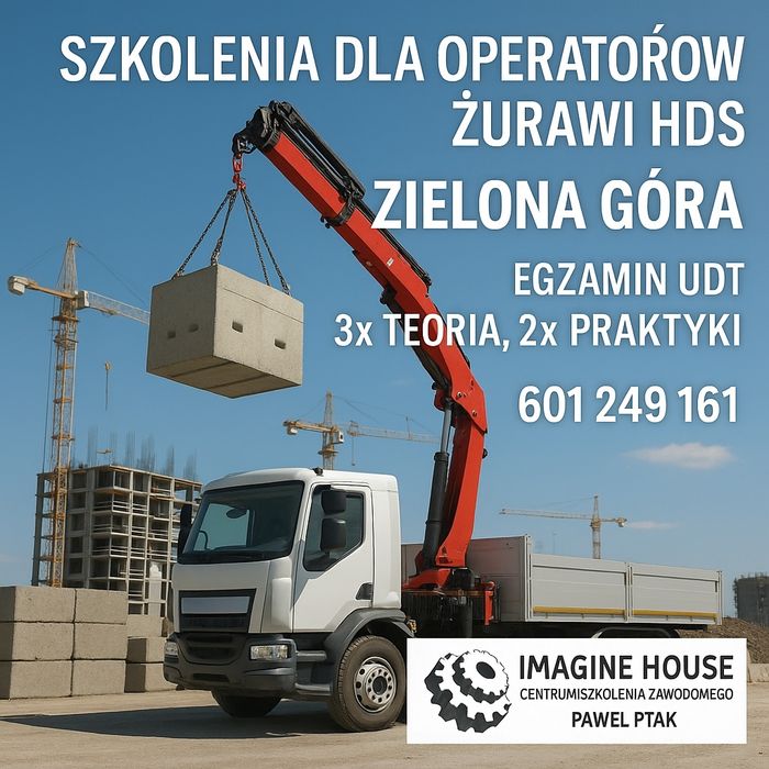 Szkolenia ONLINE wózki widłowe kurs żuraw HDS podesty ruchome piła