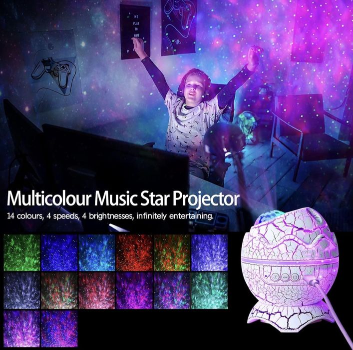 Projektor gwiazd, jajo dinozaura z głośnikiem