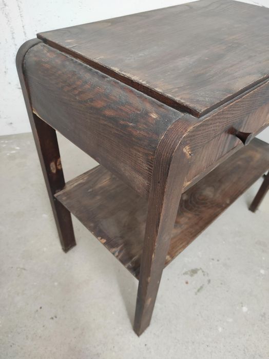 Stolik pod radio typu 640-B art deco lata 50. PRL vintage konsola