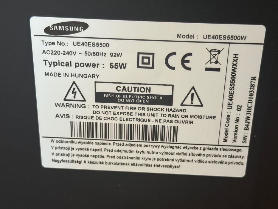 Telewizor Samsung UE40ES5500 z dekoderem Deko TV Pro 2