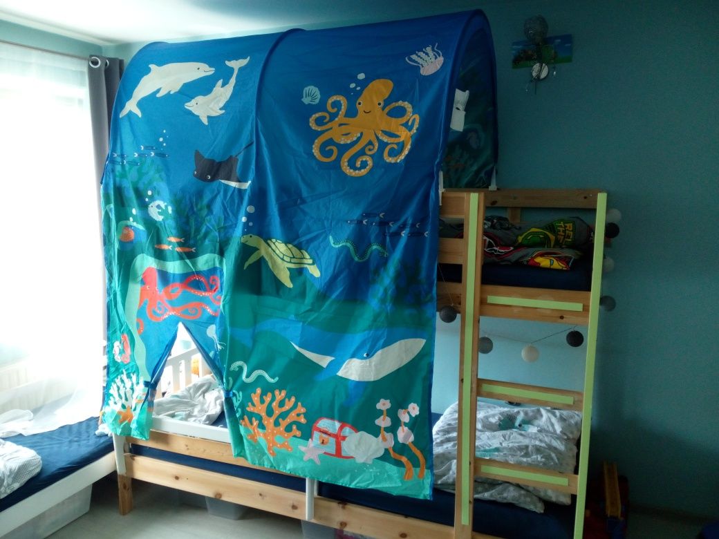 Ikea kura baldachim na łóżko piętrowe ocean