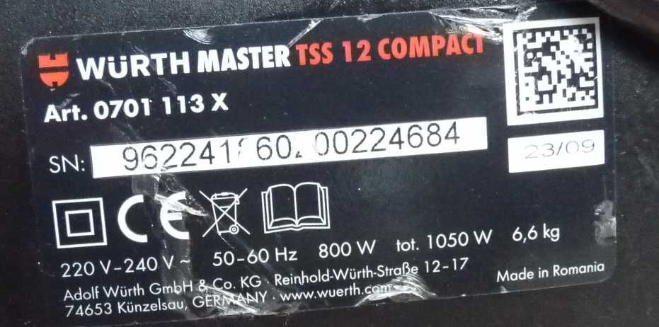 Odkurzacz Wurth TSS 12 Compact