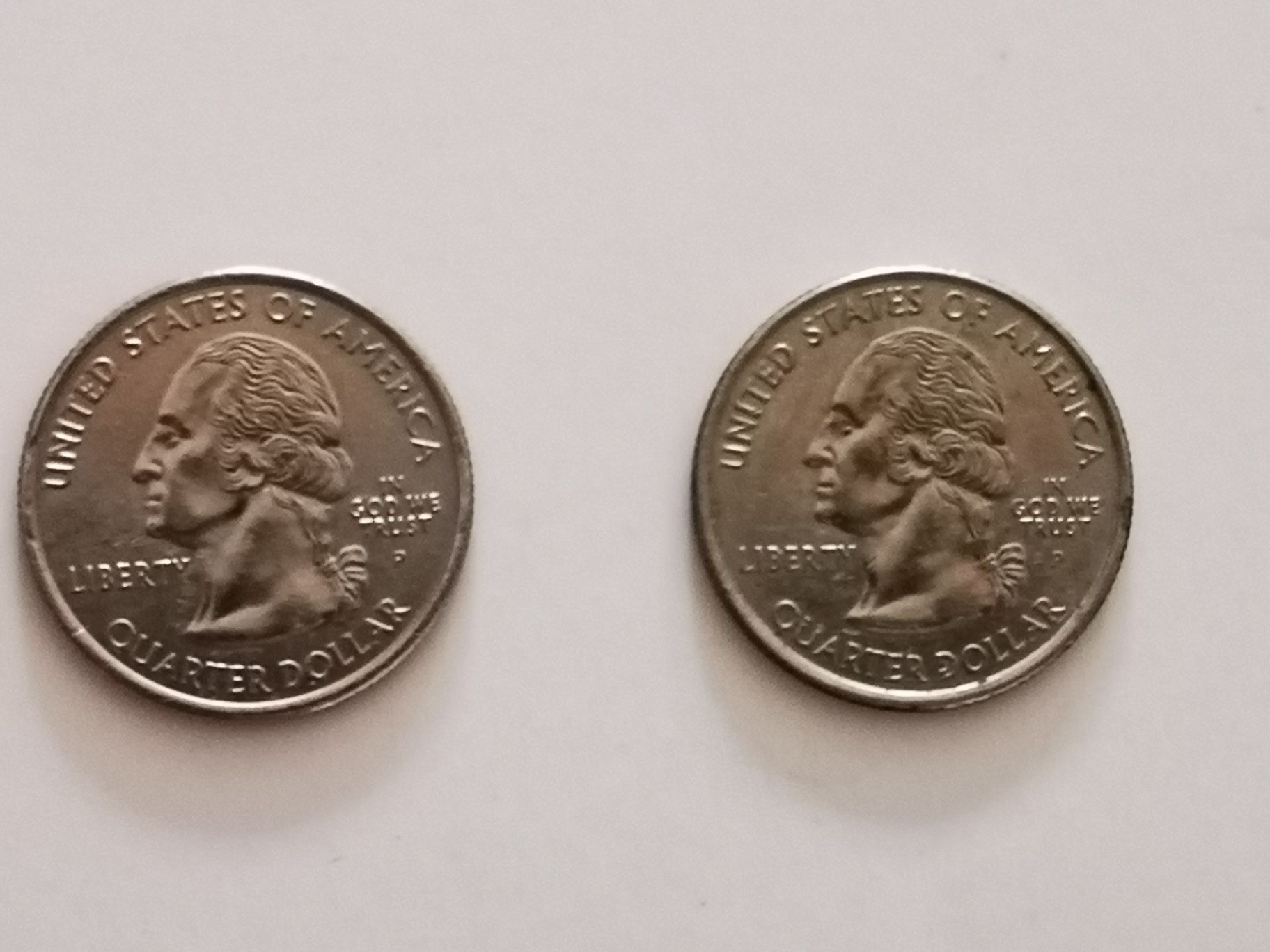 Moneta 25 centów, Arizona, Oklahoma