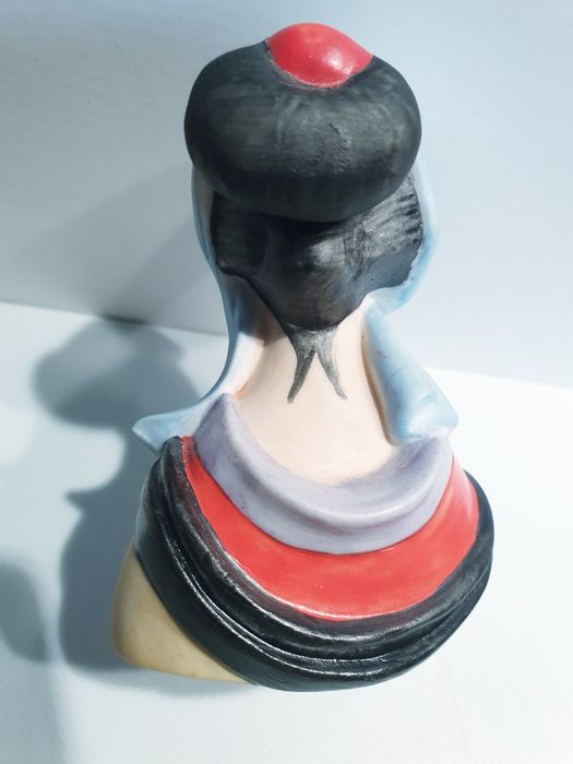 Conjunto de 2 lindos frascos de perfumes Geishas em porcelana asiática