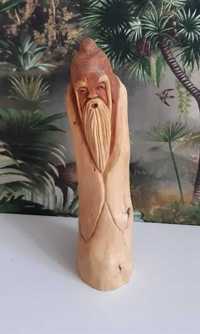 Rzeźba drewniana mnich Zen