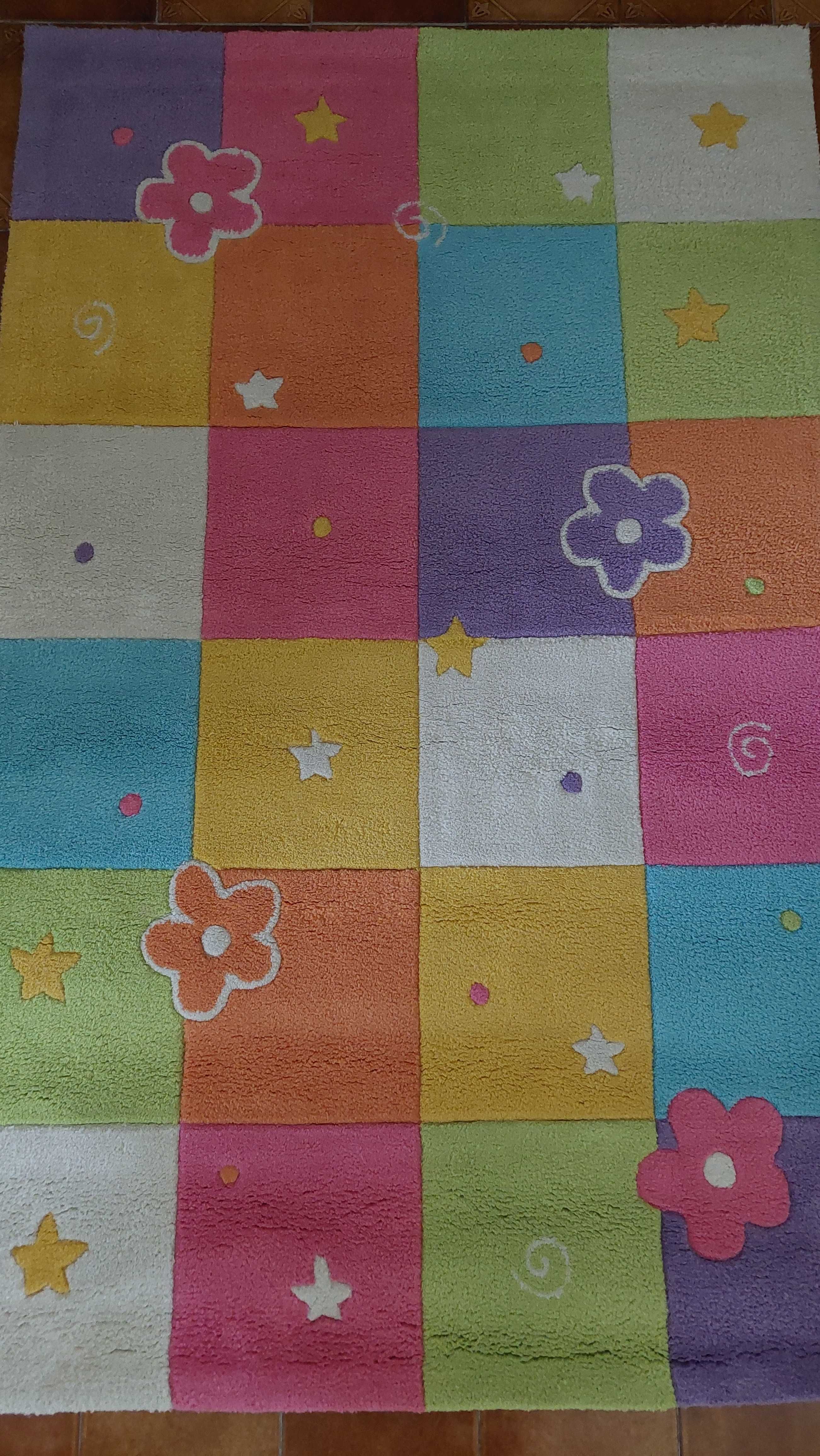 Tapete colorido 1,60cm x 1m
