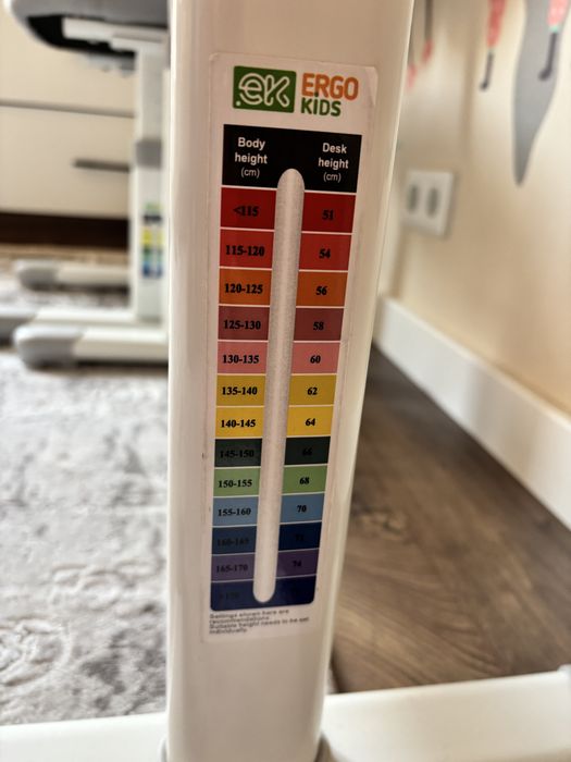 Комплект дитяча парта зі стільцем ErgoKids