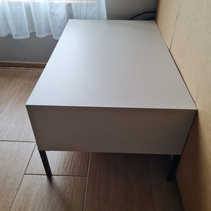 DAST Stolik kawowy z szufladami agata meble beżowy