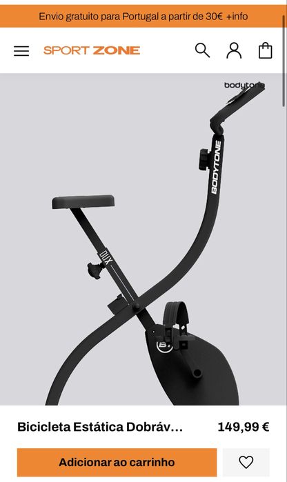 Bicicleta estatica dobravel XBIKE Bodytone