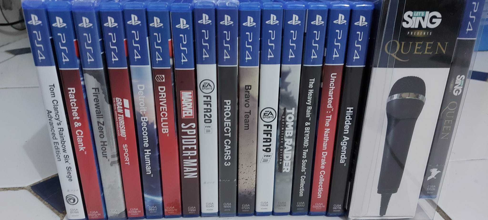 Vários jogos PS4 - selados e usados