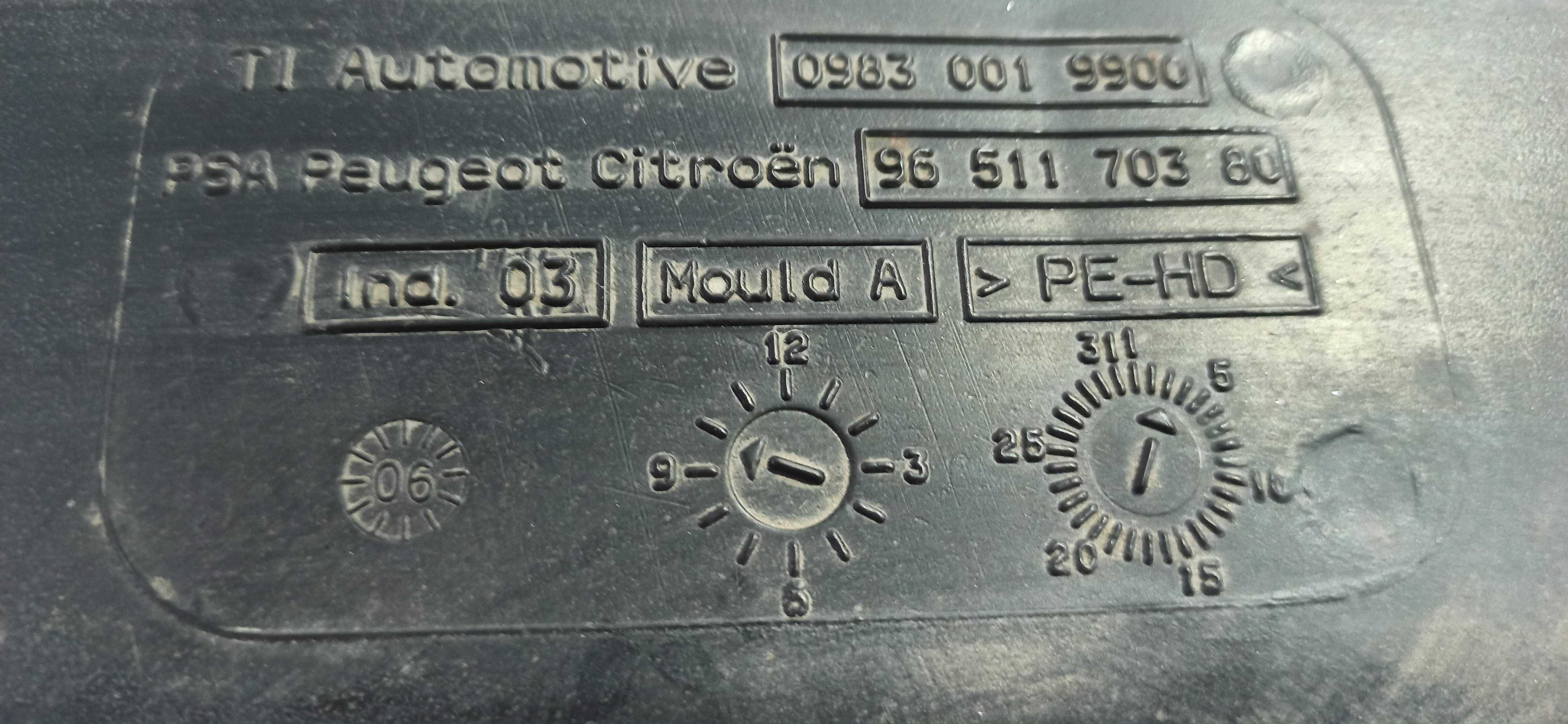 Deposito aditivo filtro Particulas PEUGEOT / Citroen