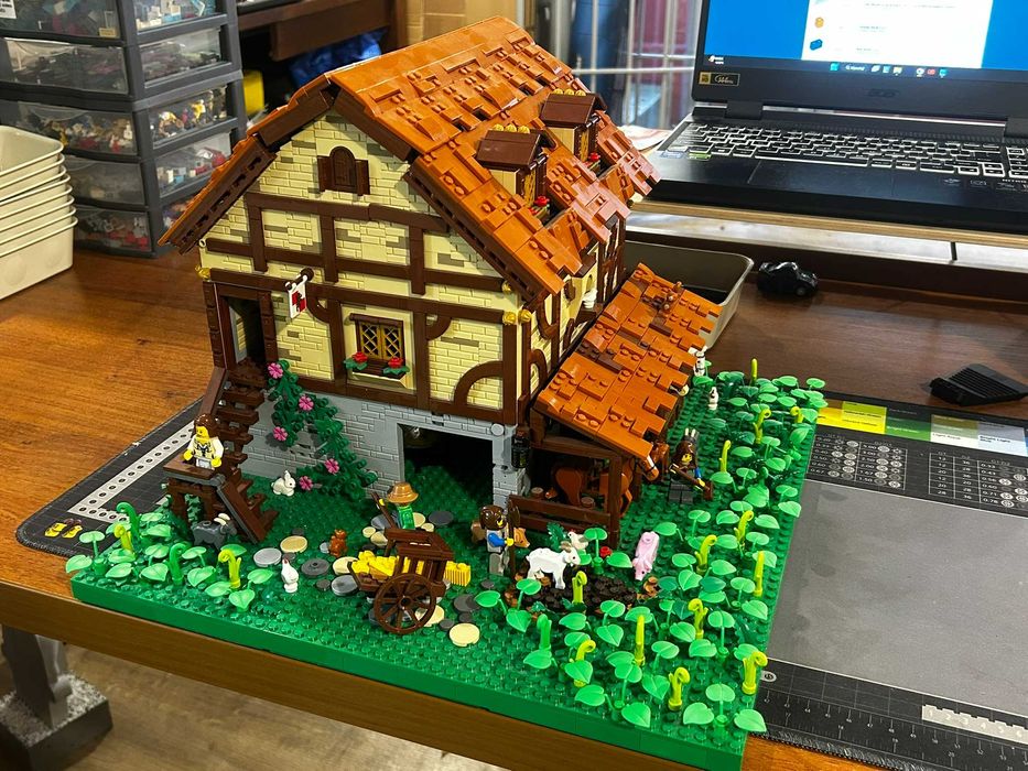 Lego castle MOC - średniowieczna słowiańska stajnia