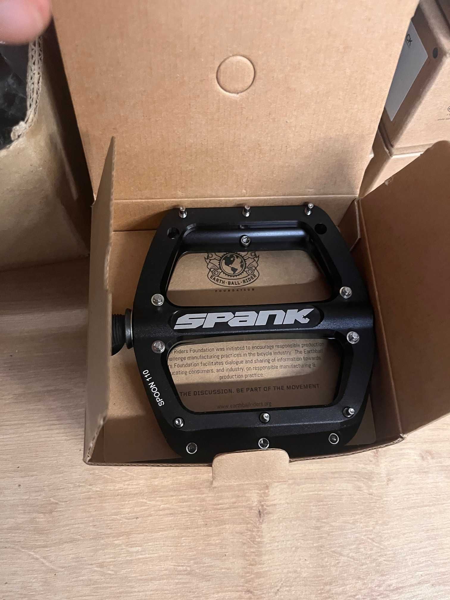 Pedały platformowe SPANK SPOON 110 Black L ebike elektryk enduro Pedal