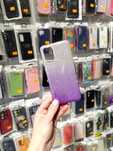etui, case,, pokrowiec brokatowy Samsung S20 Plus, ombre fiolet