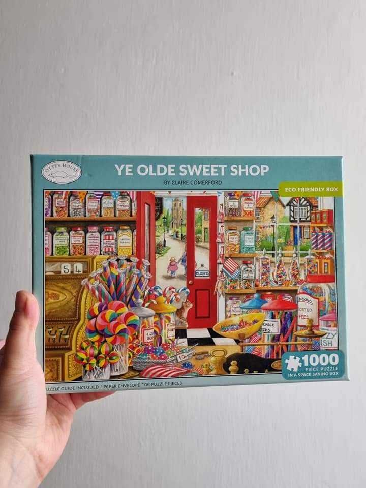 Otter House Ye olde sweet shop puzzle 1000 sklep sklepik ze słodyczami
