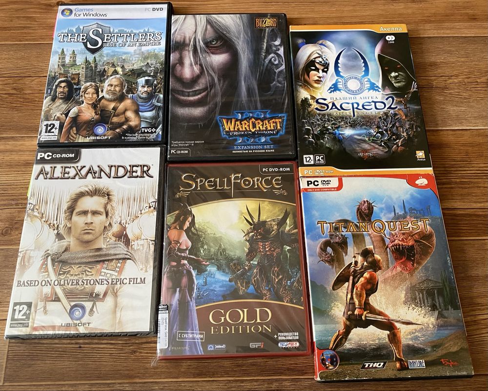 Ігри ПК (PC): Fallout, Painkiller, Postal, Gothic, WarCraft, Sacred 2.