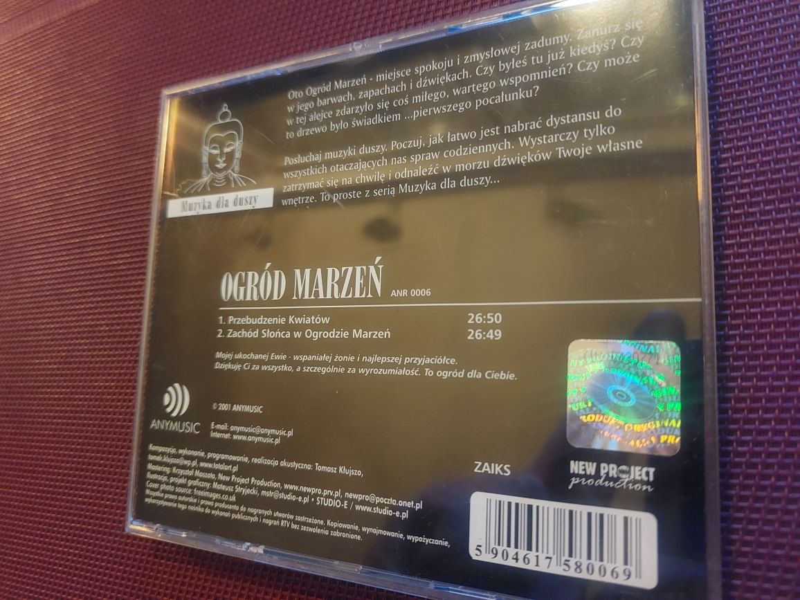 cd Ogród marzeń - Muzyka dla duszy 2001 Anymusic