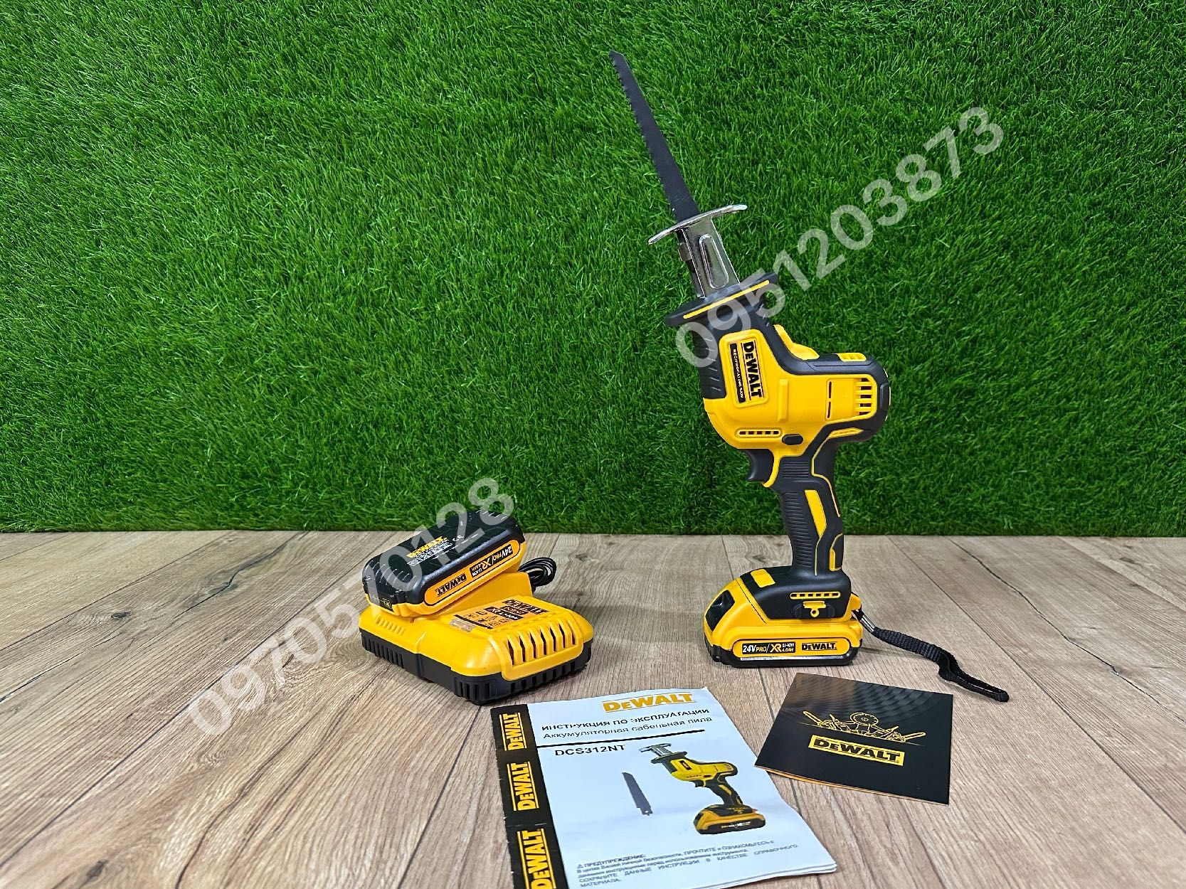 Аккумуляторная Сабельная пила DeWALT DCS312NT 24V 5Ah полотно 23мм