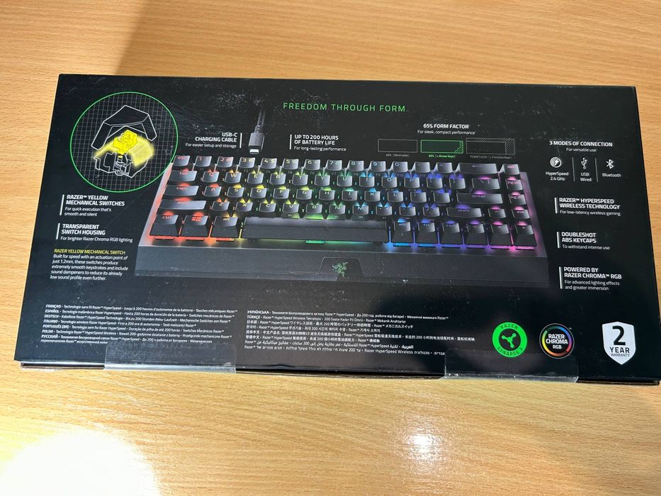Нова ігрова клавіатура Razer BlackWidow v3 mini Hyperspeed