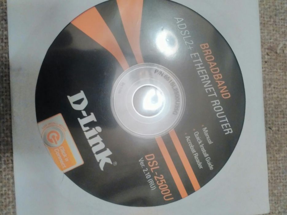 Cd диск ПО для модема d-link