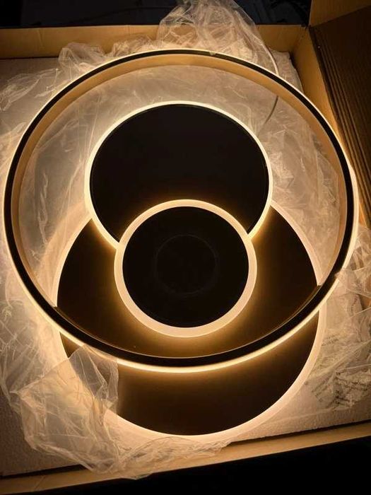 Lampa sufitowa Premium Living Marlin LED 4-punktowa metalowa beżowa