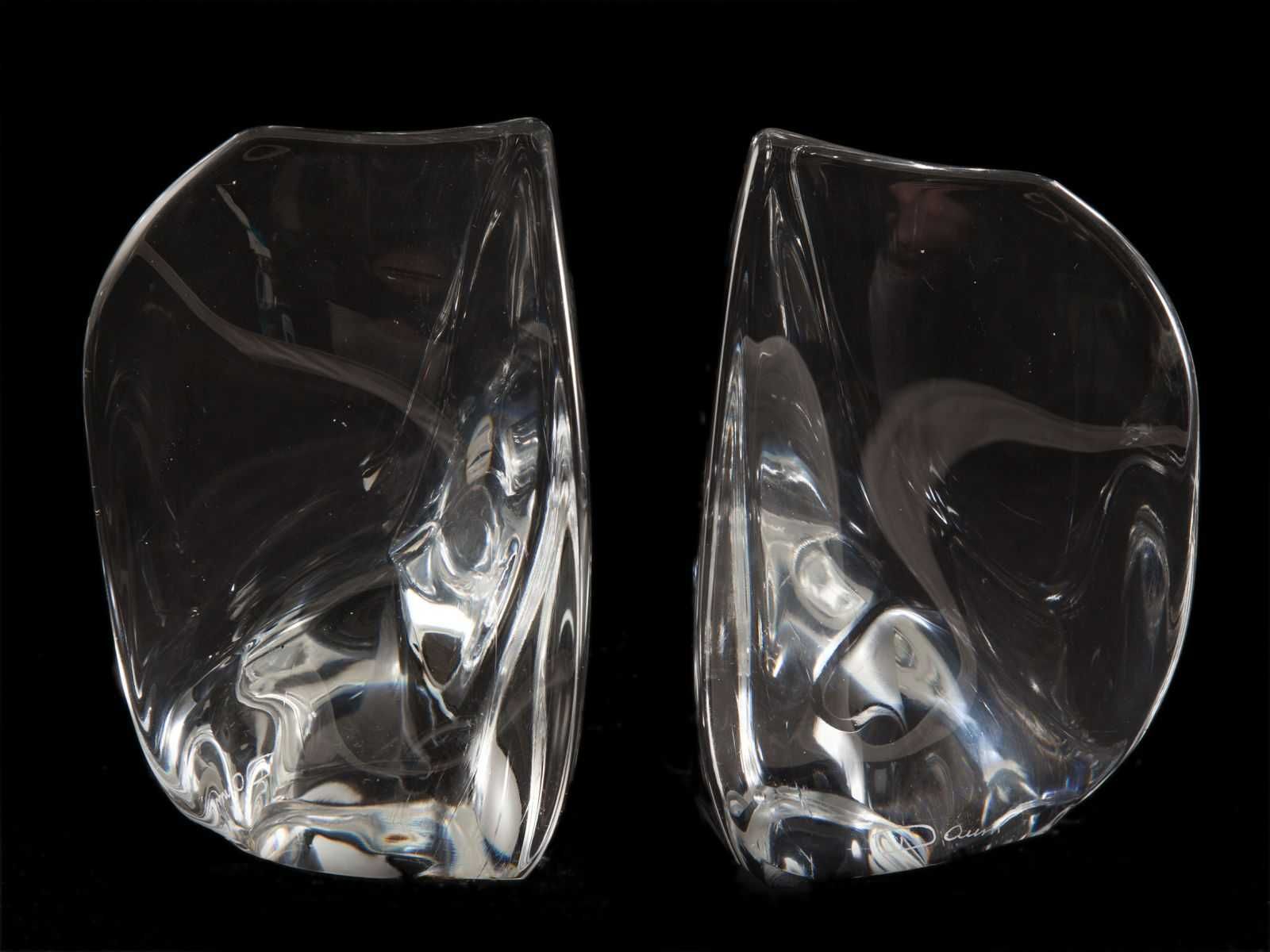 LALIQUE FRANCE - Grande taça 'thistle' em cristal