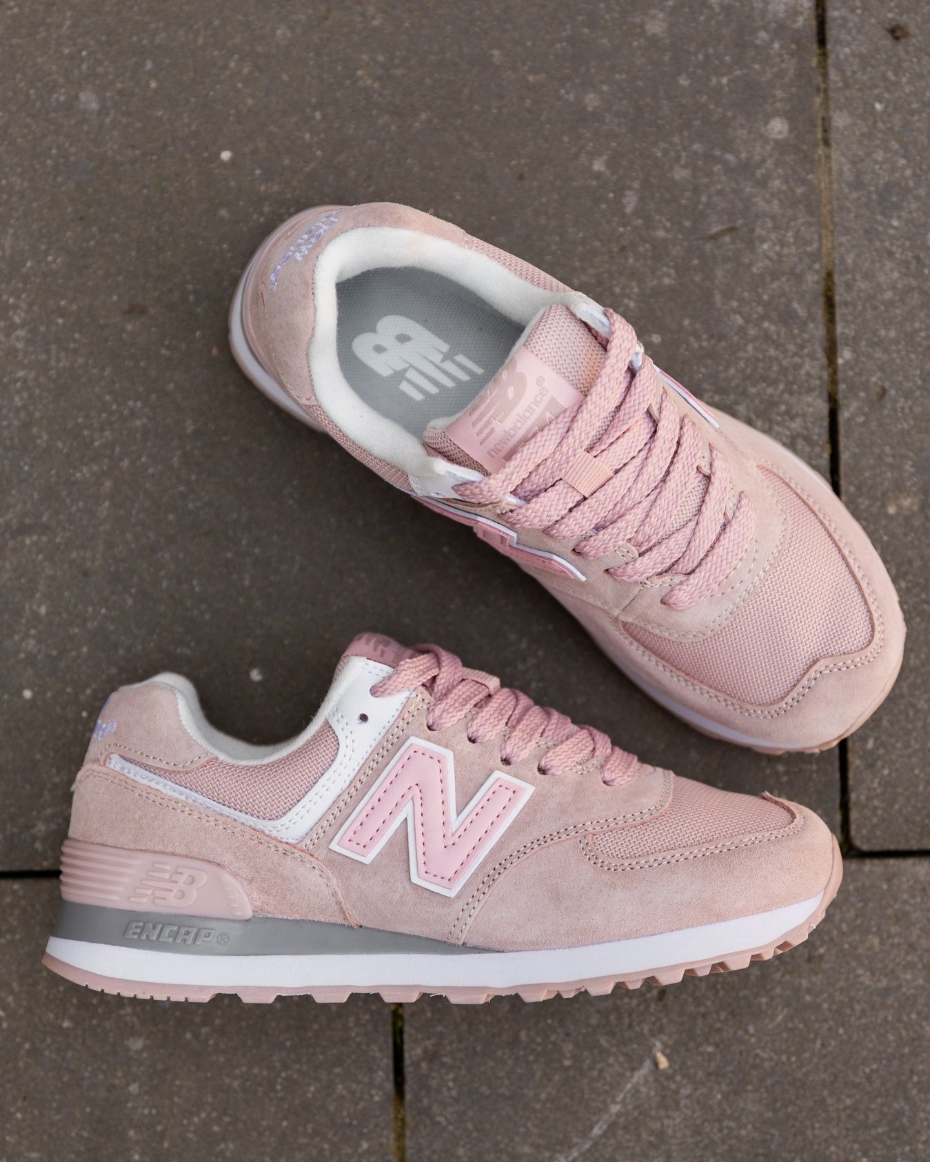 Жіночі кросівки New Balance 574 Pink White