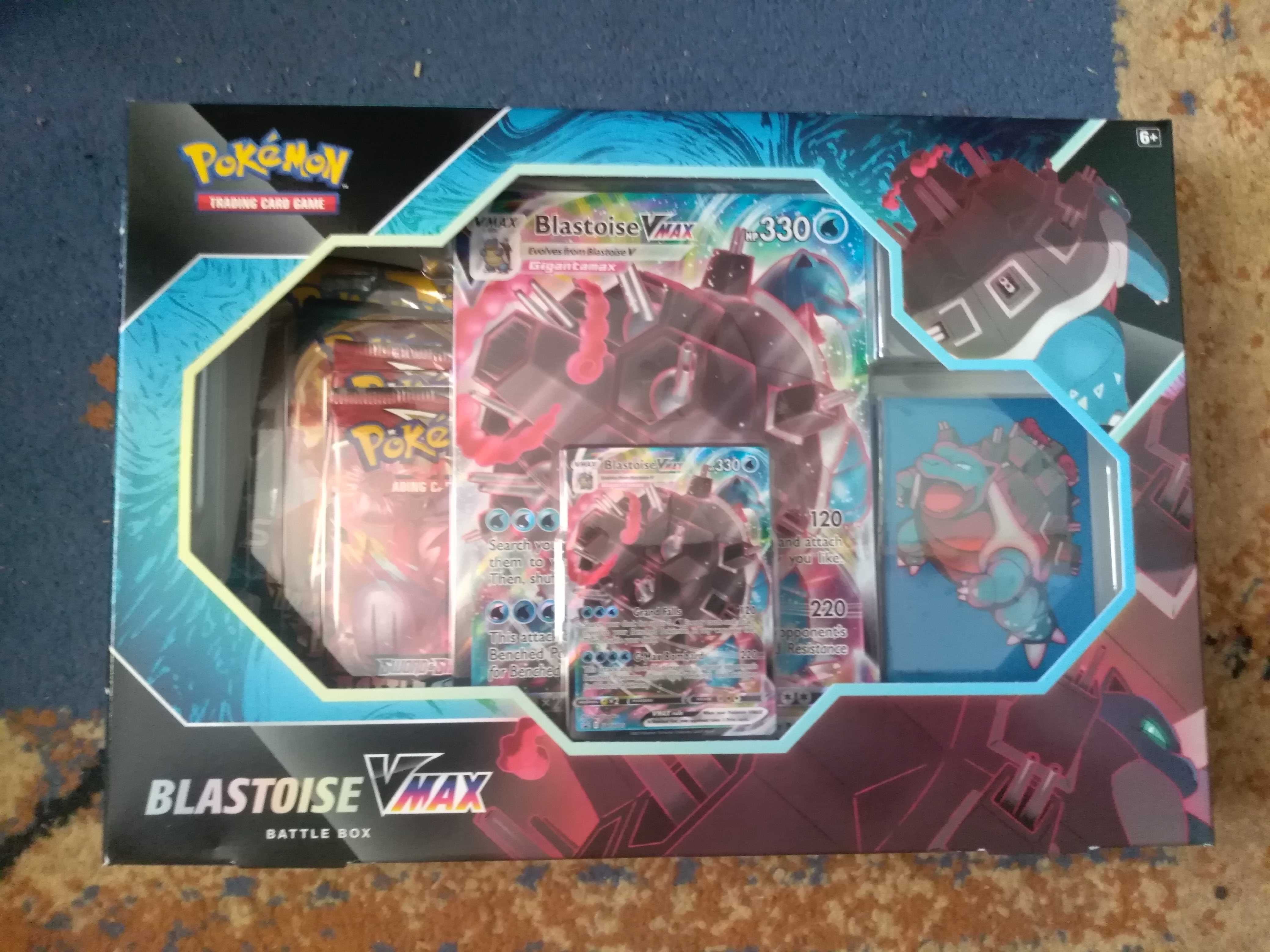 Pokemon TCG Blastoise Vmax Battle Box - nowy