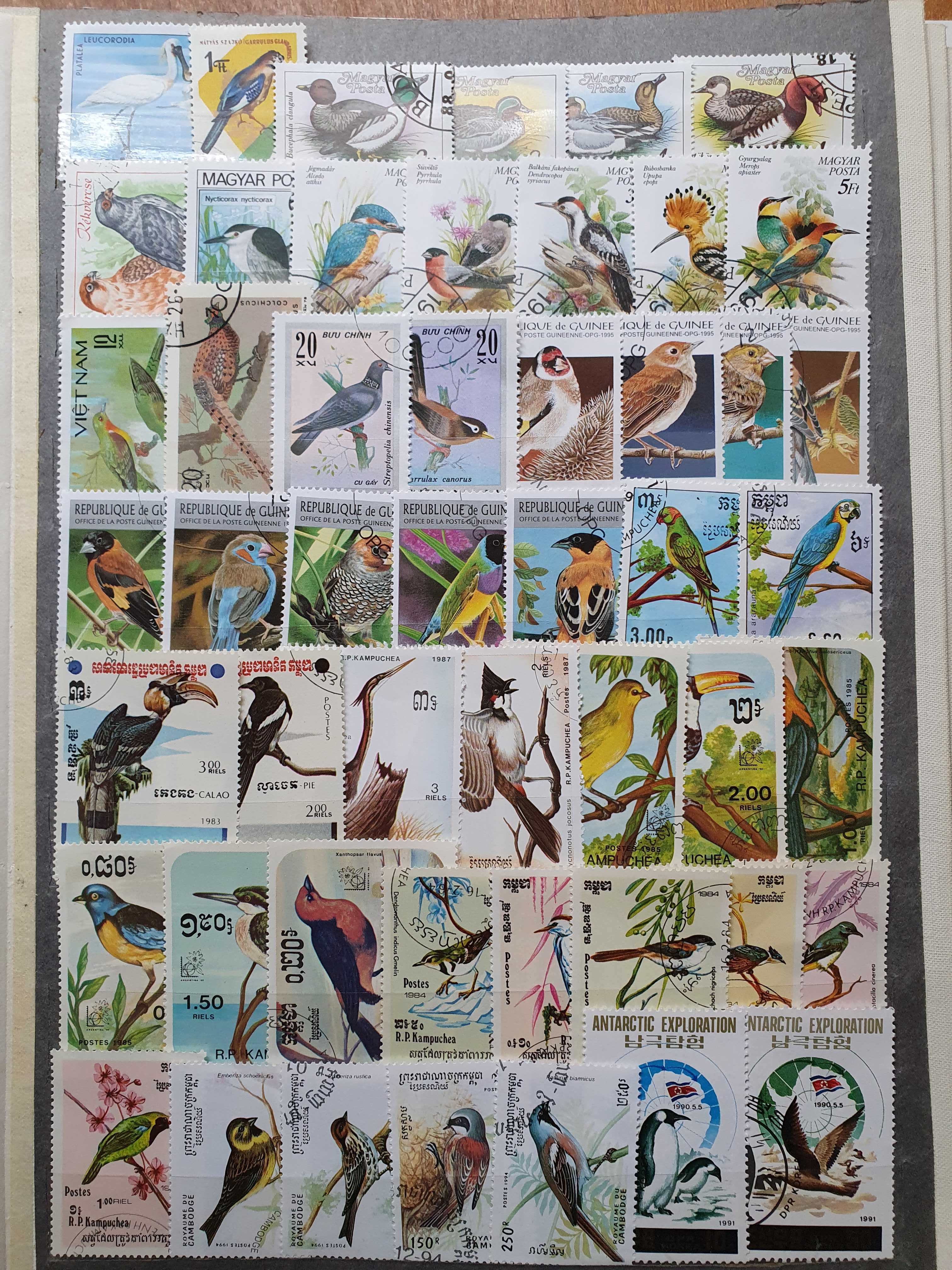 Поштові марки. Фауна. Комахи 188 марок. Птахи 264 марки.