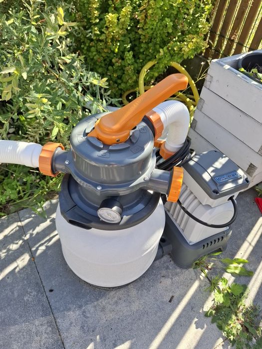 Mega zestaw basen + pompa  + akcesoria + chemia