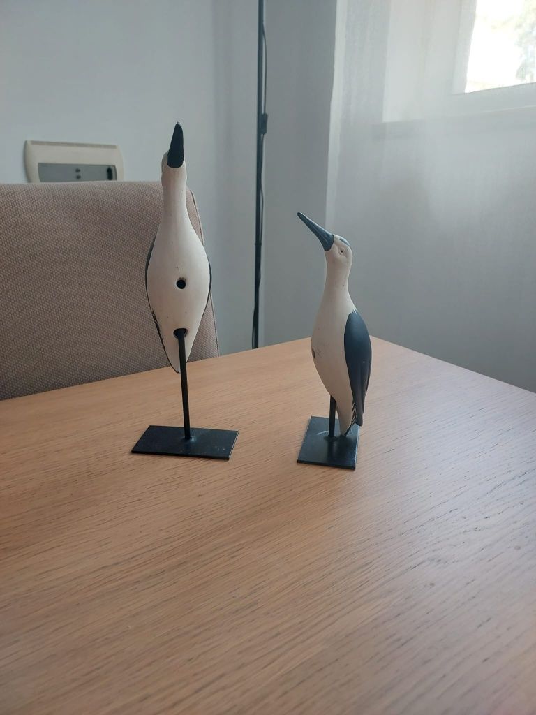 Casal de aves em cerâmica