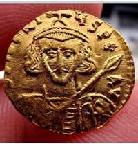 Tremissis Tyberiusz III Apsimar 699-705 złoto 1,49g/16mm