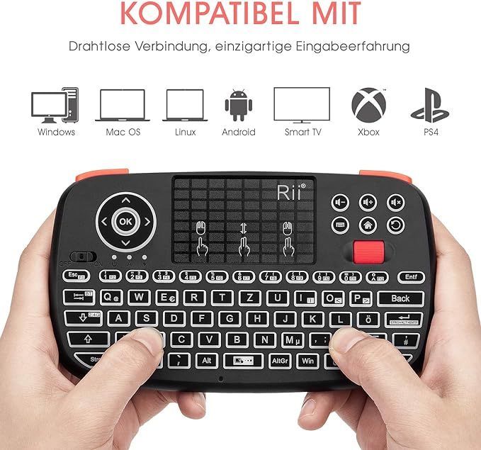 rii klawiatura bluetooth z touchpadem