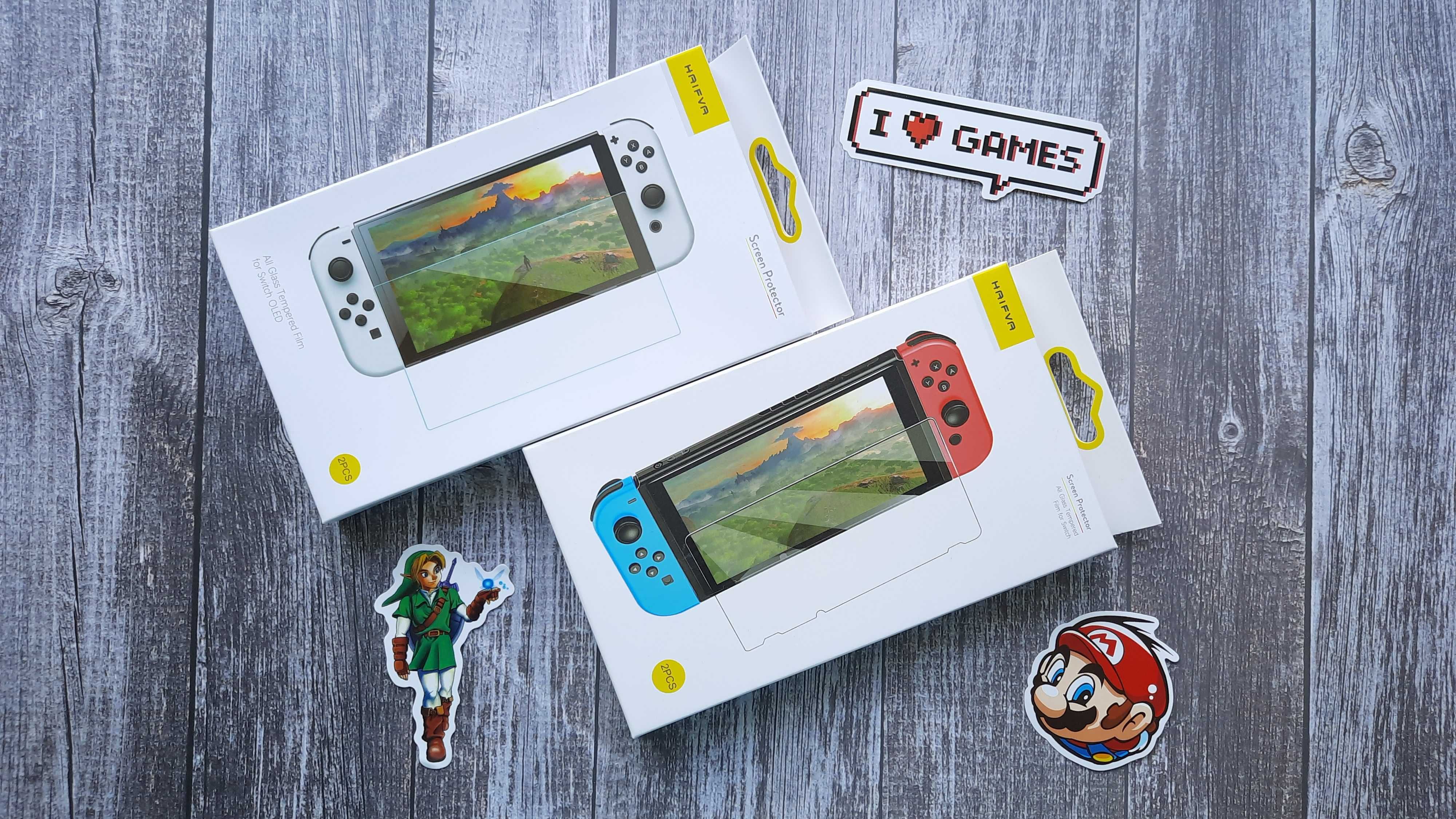 Захисне скло премиум клас HAIFVA Nintendo Switch / OLED ціна за 2 скла