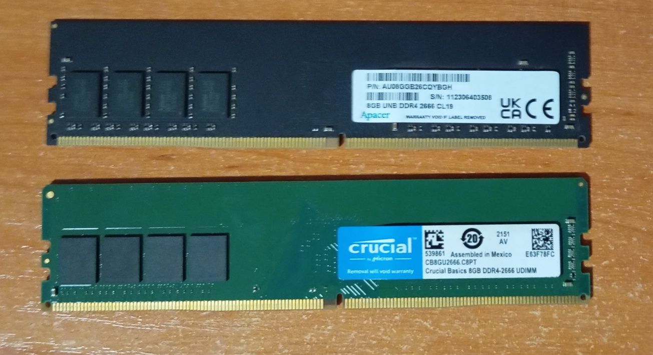 2x8GB DDR4 2667MHz - 16GB Kit - Отличное состояние!