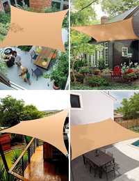 Toldo Rectangular Exterior com (3x4m) Vela De Sombra Para Pátio E V