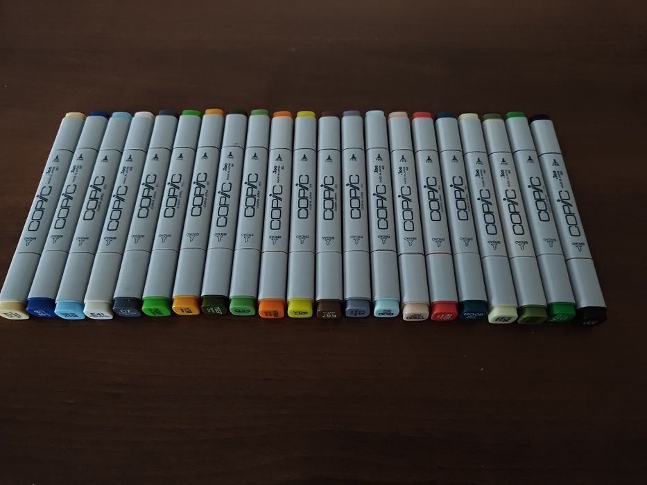 Komplet markowych profesjonalnych markerów COPIC Japan