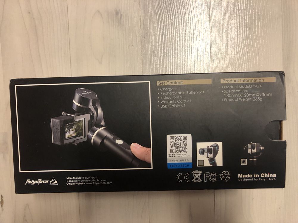 Estabilizador para gopro 4 com 2 jogos de baterias