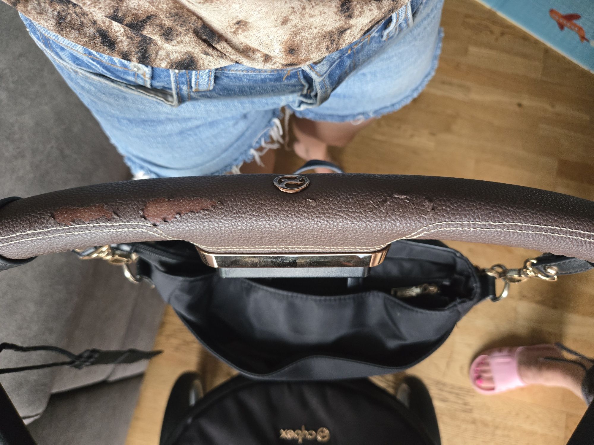 Wózek 2w1 spacerówka gondola Cybex priam 2.0 dark blossom