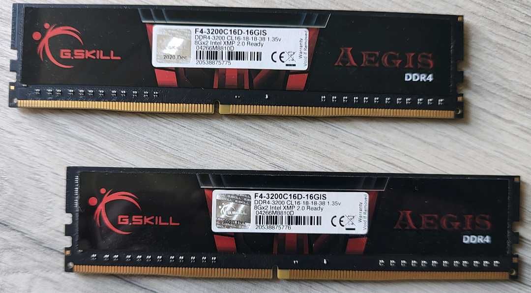 Pamięć RAM DDR4 G.Skill Aegis 16GB (2x8) 3200MHz