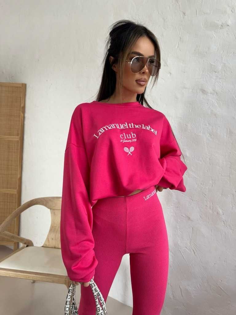 La manuel dres komplet bluza legginsy besties fuksja M